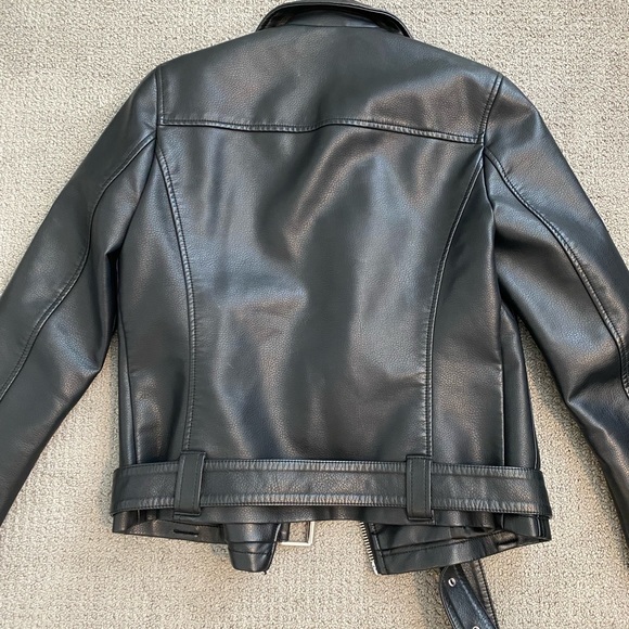 Topshop Vegan Leather Jacket - Picture 5 of 5